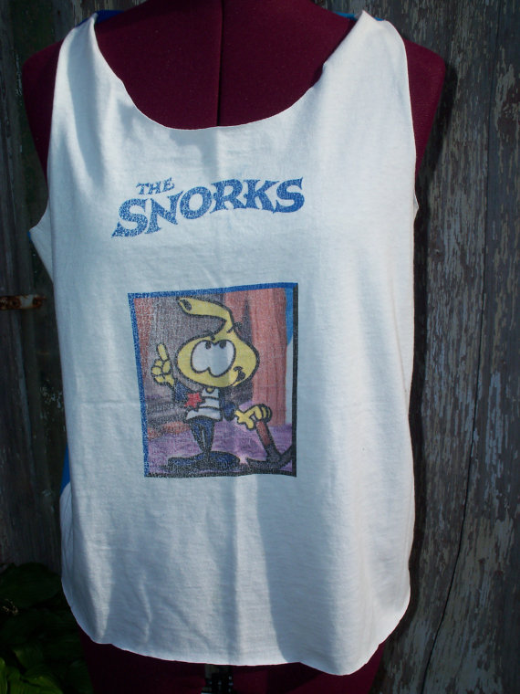 Come along with the lady in the rad Snorks top.